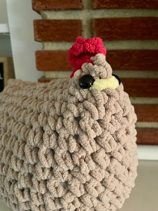 Other - Life-Size Crochet Emotional Support Chicken Plush
